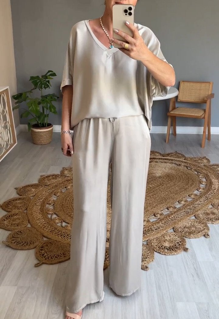 Elena | Casual Two-Piece Set with Round Neck