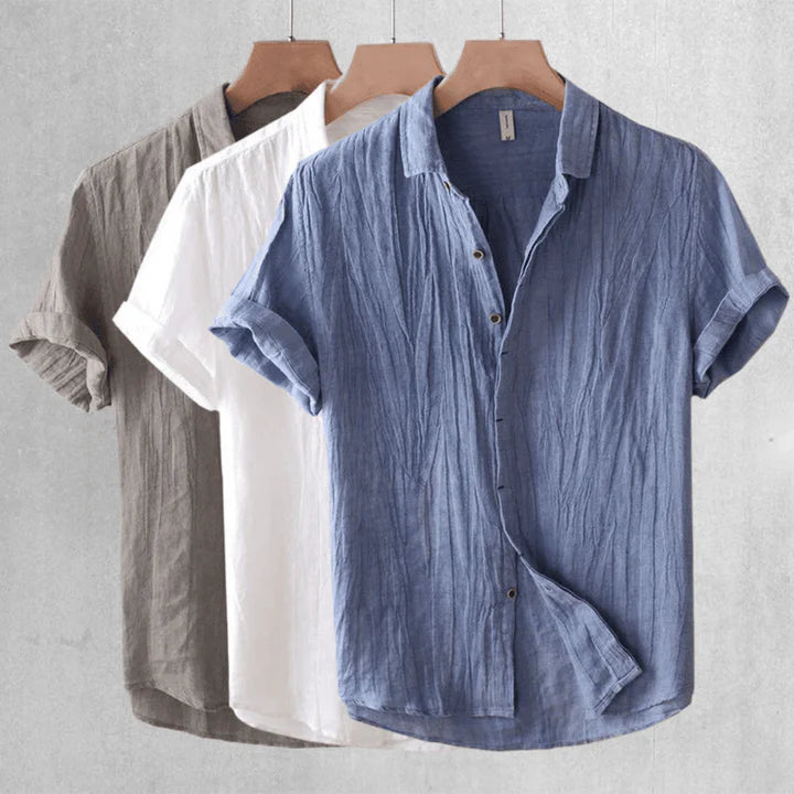 Savrani™ | Elegant Short Sleeve Shirt with Buttons