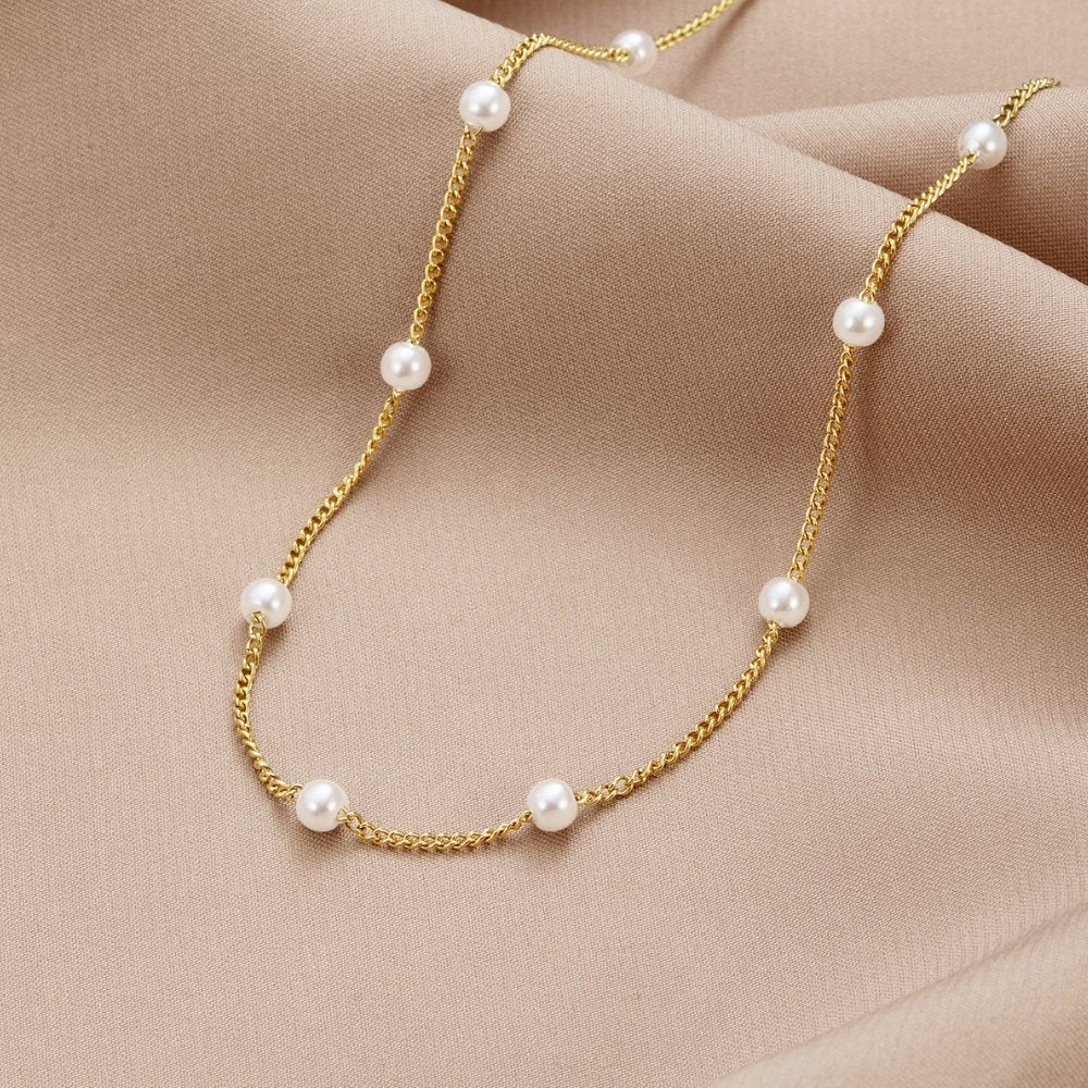 Nura Necklace with Pearl